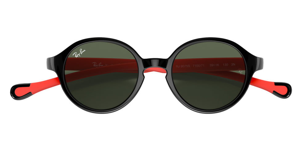 Ray-Ban® RJ9075S RJ9075S 710071 37 Sunglasses - Black On Red