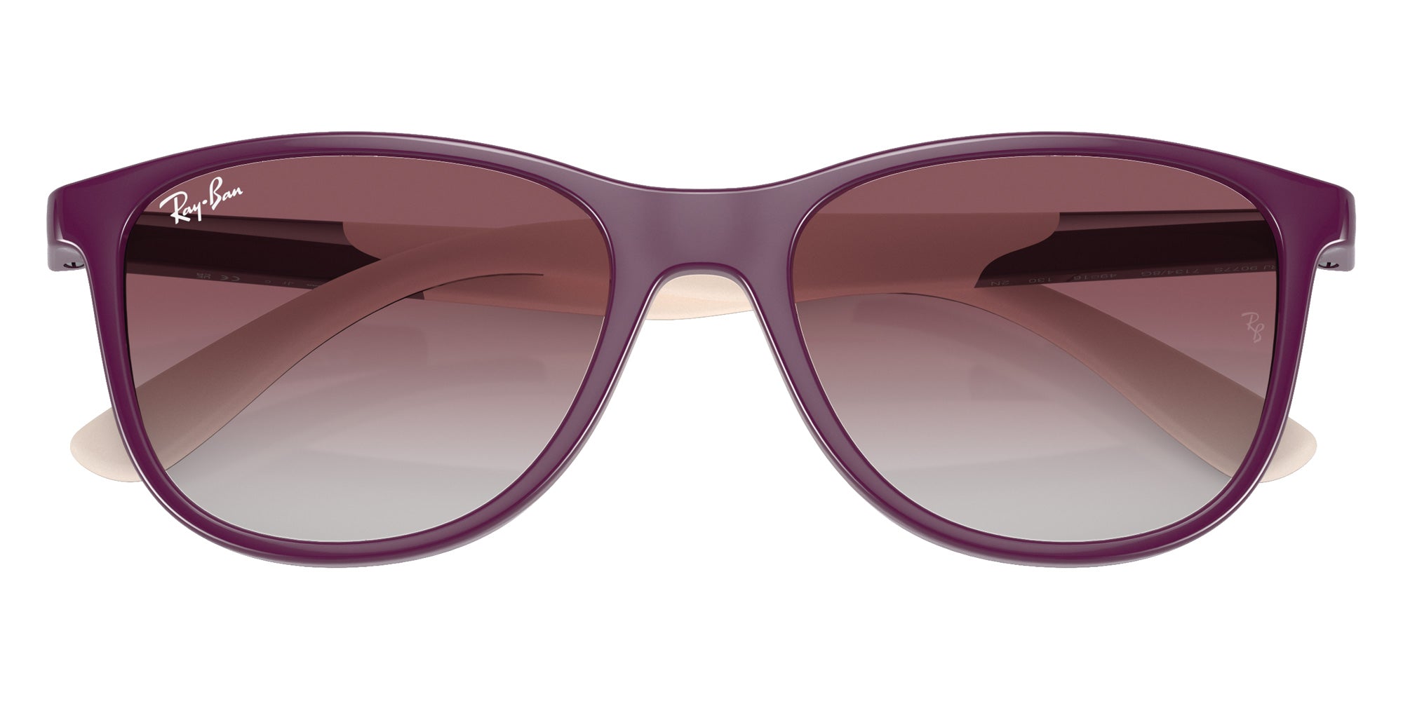 Ray-Ban® RJ9077S RJ9077S 71348G 49 Sunglasses - Purple On Beige