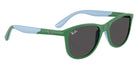 Ray-Ban® RJ9077S RJ9077S 718887 49 Sunglasses - Green On Rubber Light Blue