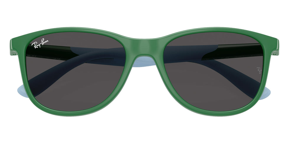 Ray-Ban® RJ9077S RJ9077S 718887 49 Sunglasses - Green On Rubber Light Blue