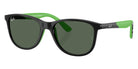Ray-Ban® RJ9077S RJ9077S 719371 49 Sunglasses - Black/Rubber Green