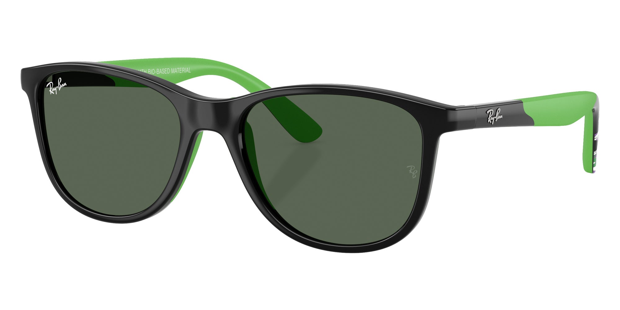 Ray-Ban® RJ9077S RJ9077S 719371 49 Sunglasses - Black/Rubber Green