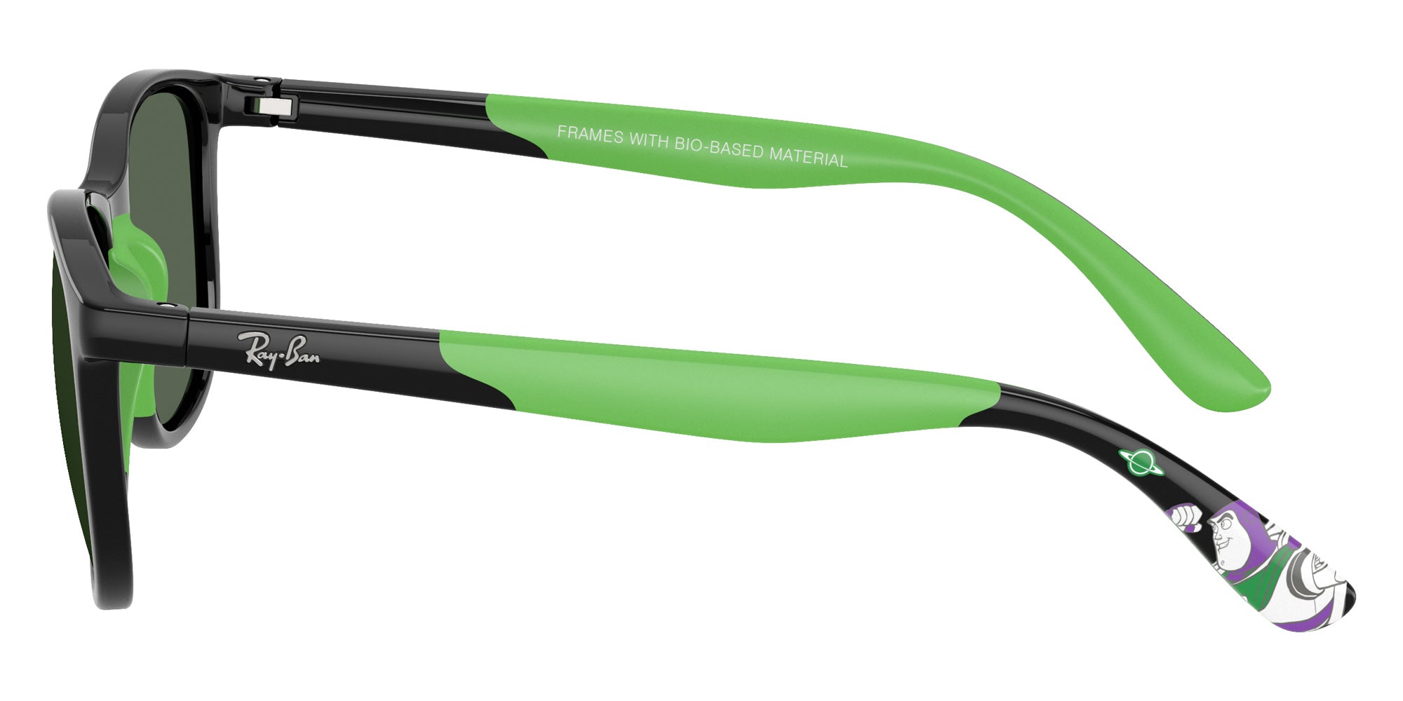 Ray-Ban® RJ9077S RJ9077S 719371 49 Sunglasses - Black/Rubber Green