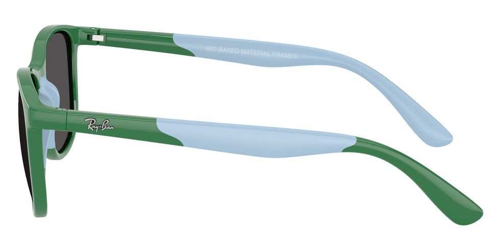 Ray-Ban® RJ9077SF RJ9077SF 718887 49 Sunglasses - Green On Rubber Light Blue