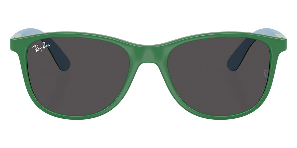 Ray-Ban® RJ9077SF RJ9077SF 718887 49 Sunglasses - Green On Rubber Light Blue