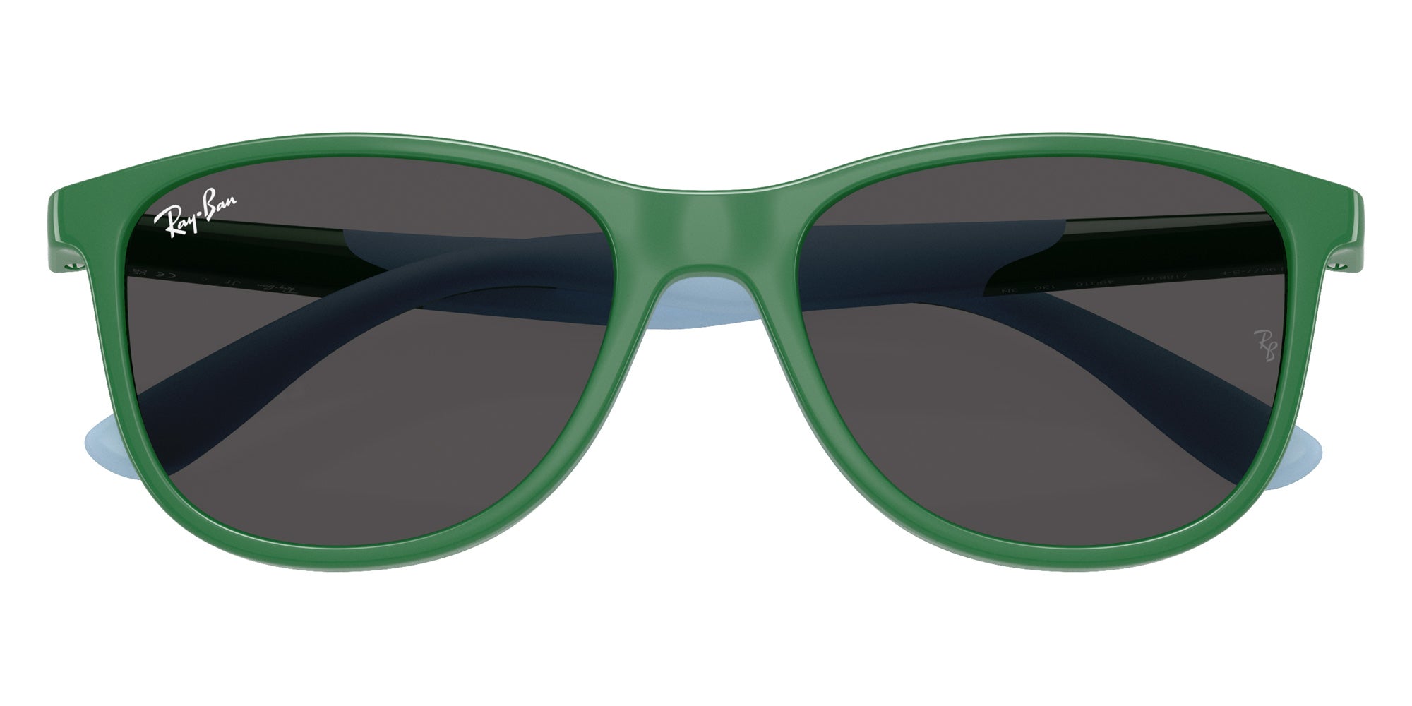 Ray-Ban® RJ9077SF RJ9077SF 718887 49 Sunglasses - Green On Rubber Light Blue
