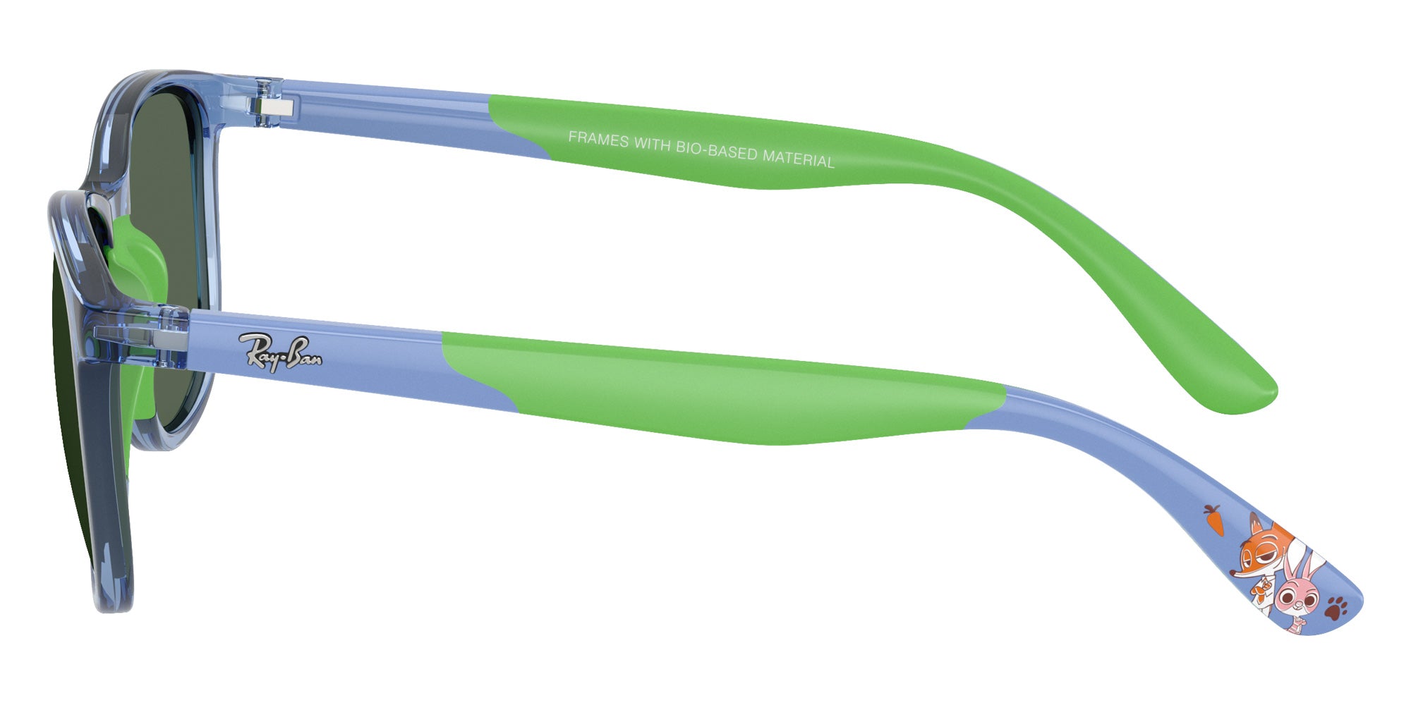 Ray-Ban® RJ9077SF RJ9077SF 719471 49 Sunglasses - Liliac On Rubber Green