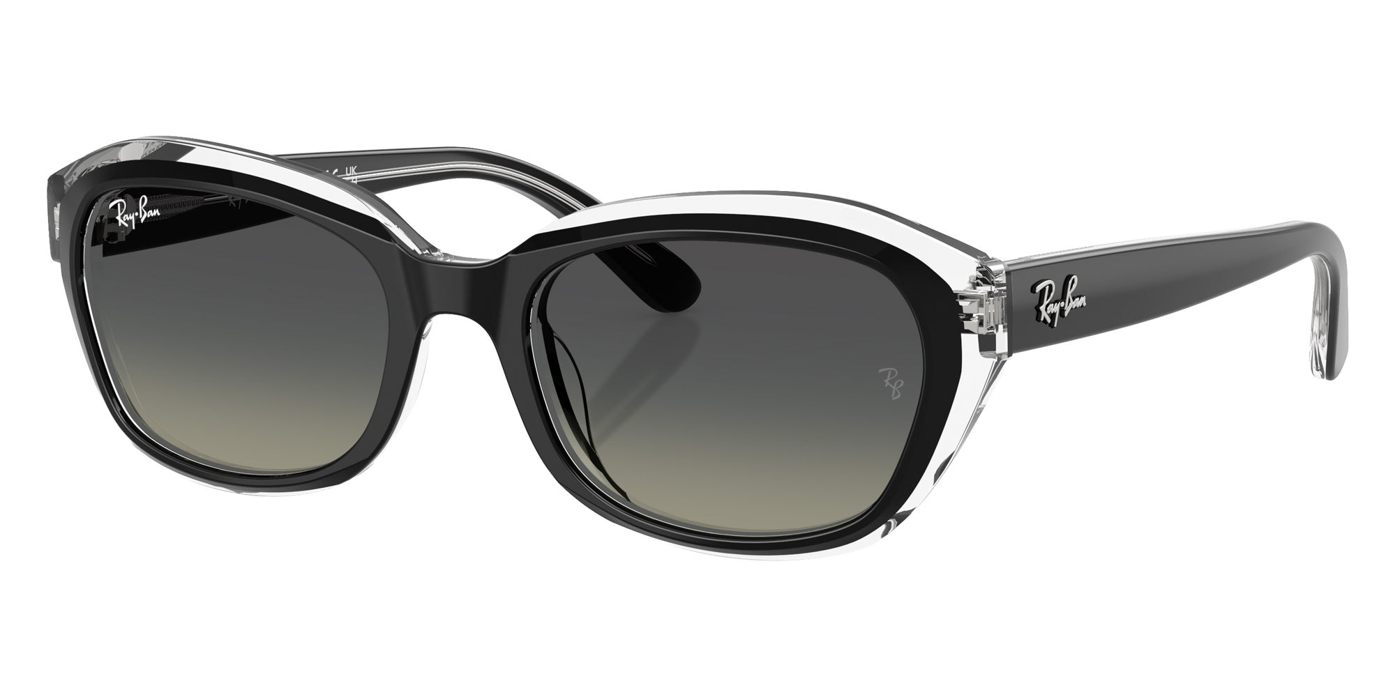 Ray-Ban® RJ9081S RJ9081S 715811 48 Sunglasses - Black On Transparent