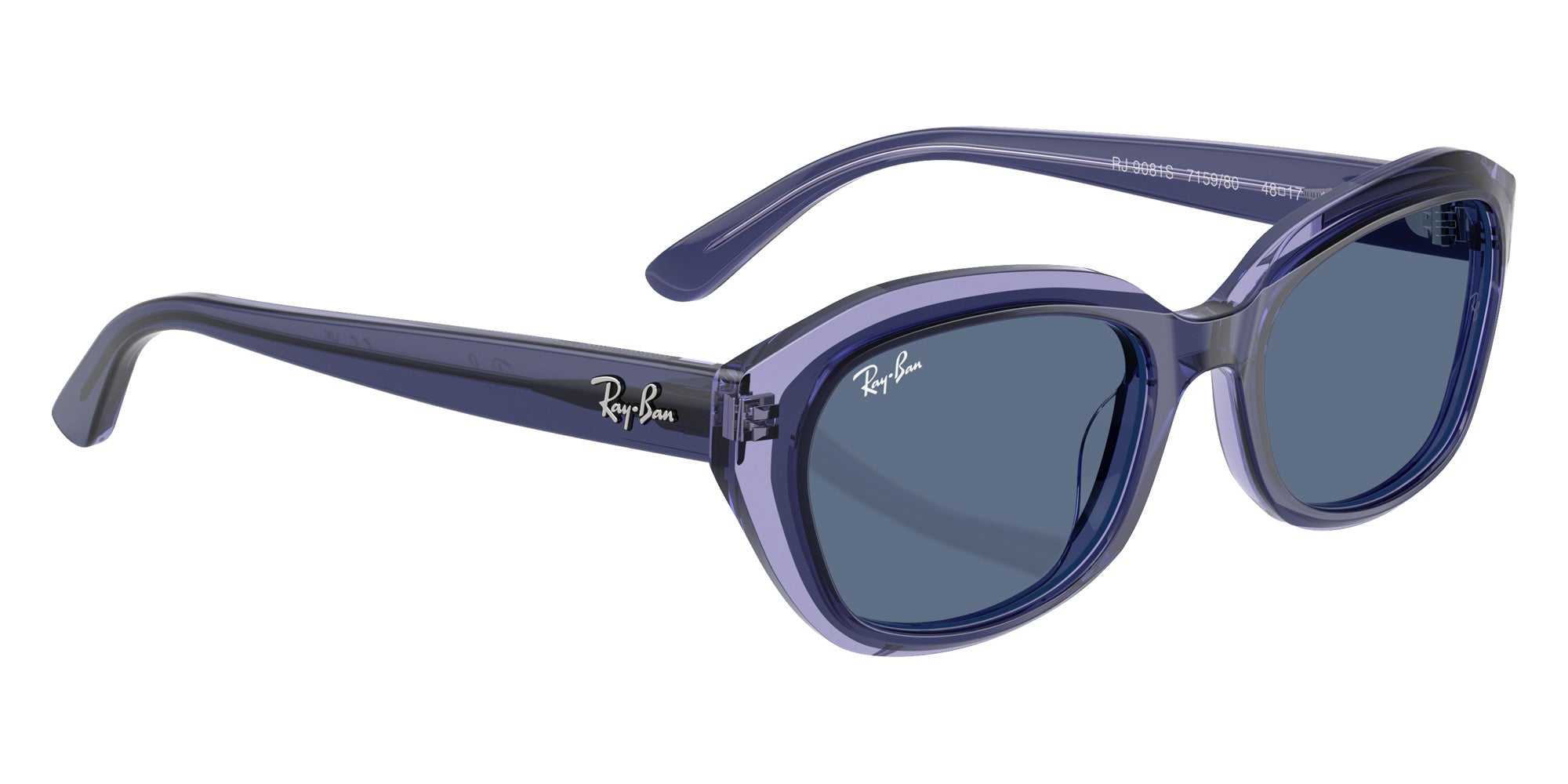 Ray-Ban® RJ9081S RJ9081S 715980 48 Sunglasses - Top Violet On Transparent Violet