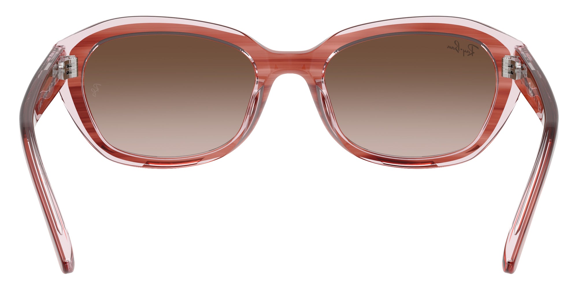 Ray-Ban® RJ9081S RJ9081S 717313 48 Sunglasses - Striped Pink On Transparent Pink