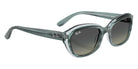 Ray-Ban® RJ9081S RJ9081S 717511 48 Sunglasses - Striped Green On Transparent Green