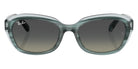 Ray-Ban® RJ9081S RJ9081S 717511 48 Sunglasses - Striped Green On Transparent Green