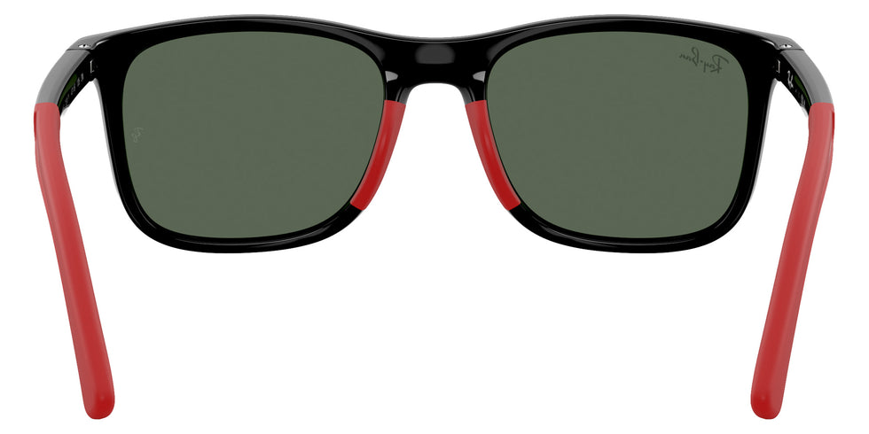 Ray-Ban® RJ9084S RJ9084S 713171 47 Sunglasses - Black On Rubber Red
