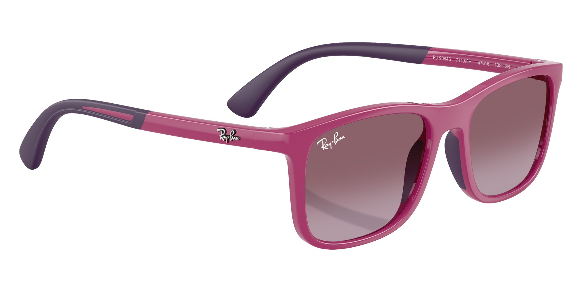 Ray-Ban® RJ9084S RJ9084S 71498H 47 Sunglasses - Fucsia On Rubber Violet