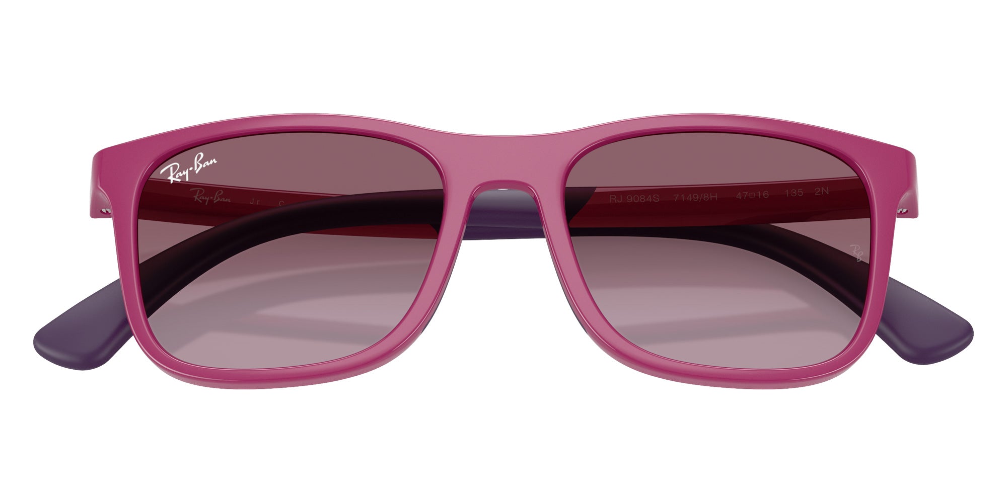 Ray-Ban® RJ9084S RJ9084S 71498H 47 Sunglasses - Fucsia On Rubber Violet
