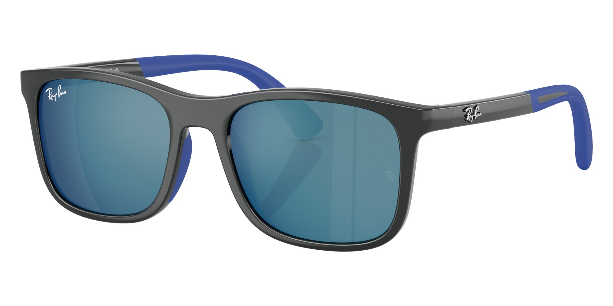 Ray-Ban® RJ9084S RJ9084S 715155 47 Sunglasses - Gray On Rubber Blue