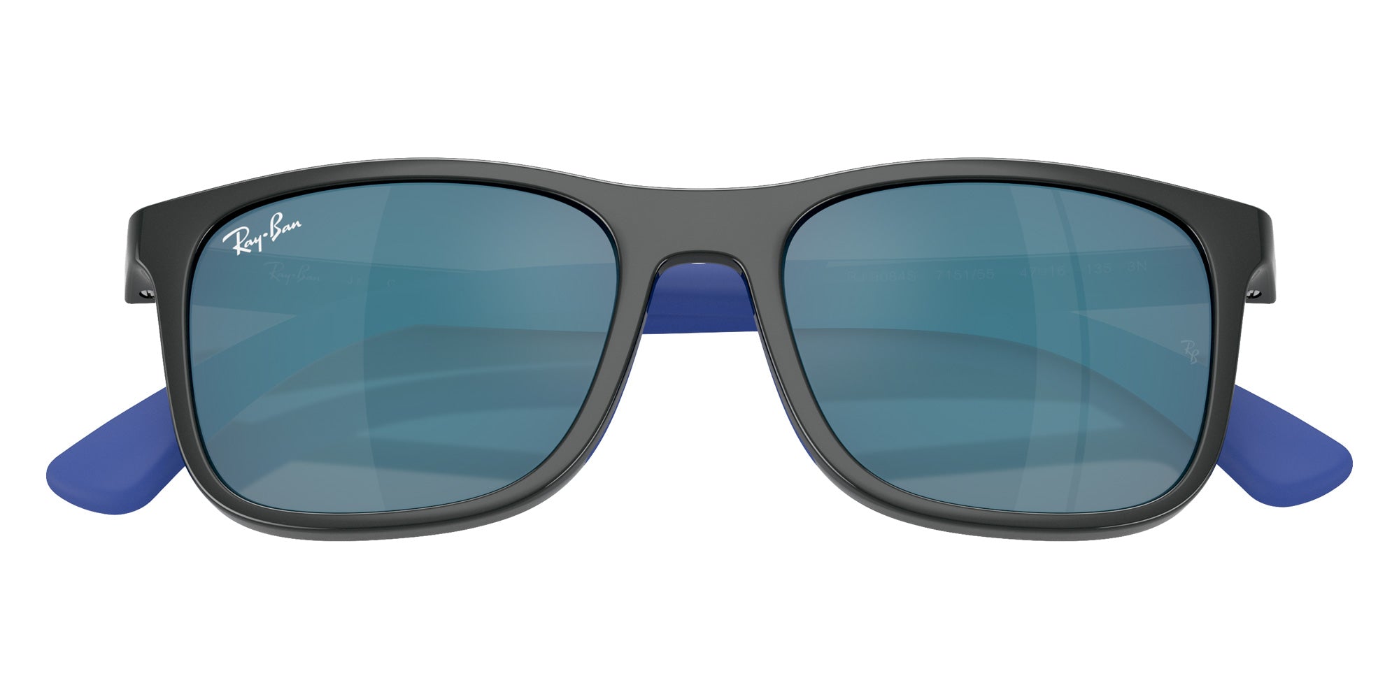 Ray-Ban® RJ9084S RJ9084S 715155 47 Sunglasses - Gray On Rubber Blue