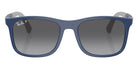 Ray-Ban® RJ9084S RJ9084S 7187T3 47 Sunglasses - Blue On Rubber Gray