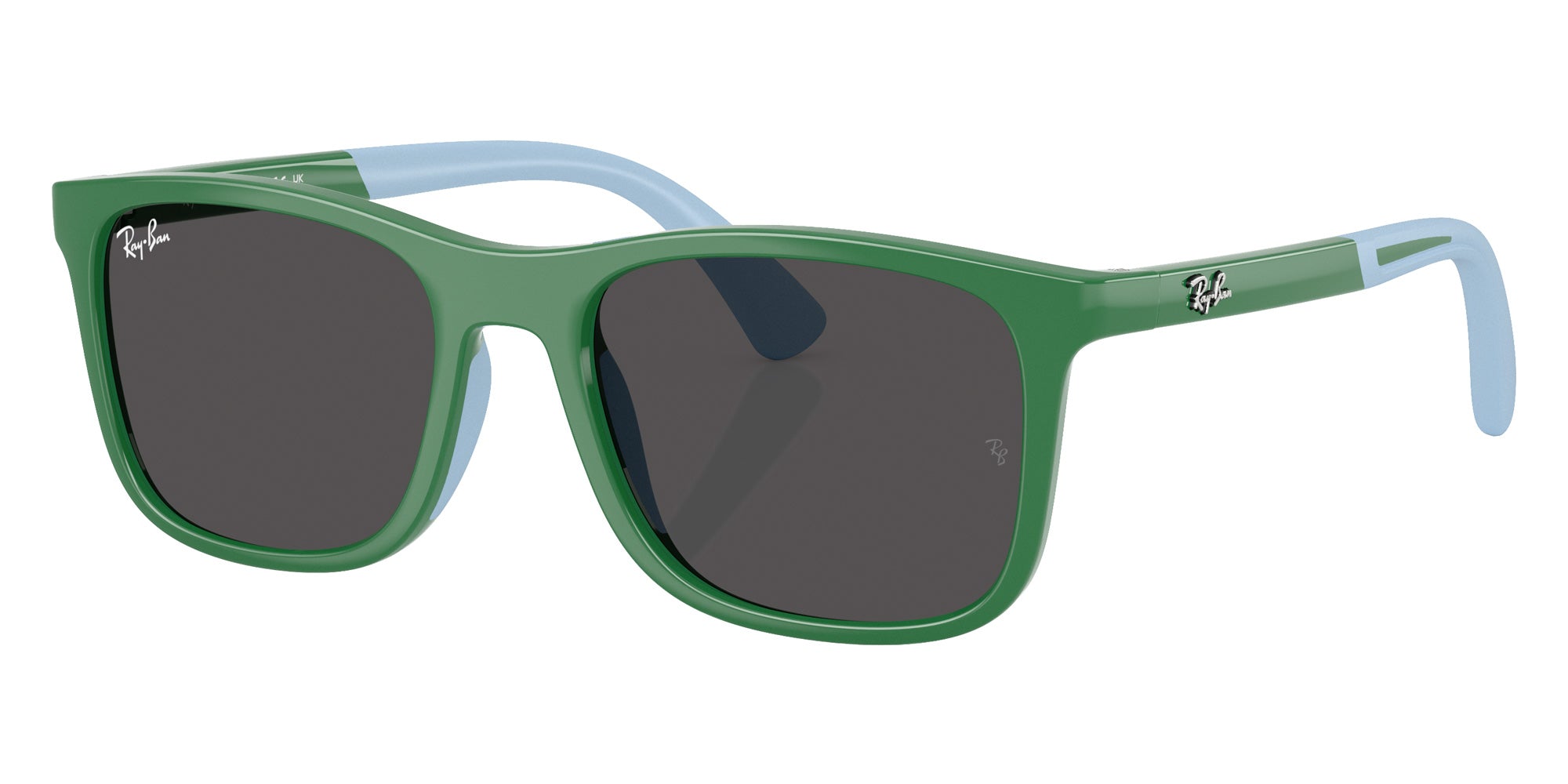 Ray-Ban® RJ9084S RJ9084S 718887 47 Sunglasses - Green On Rubber Light Blue