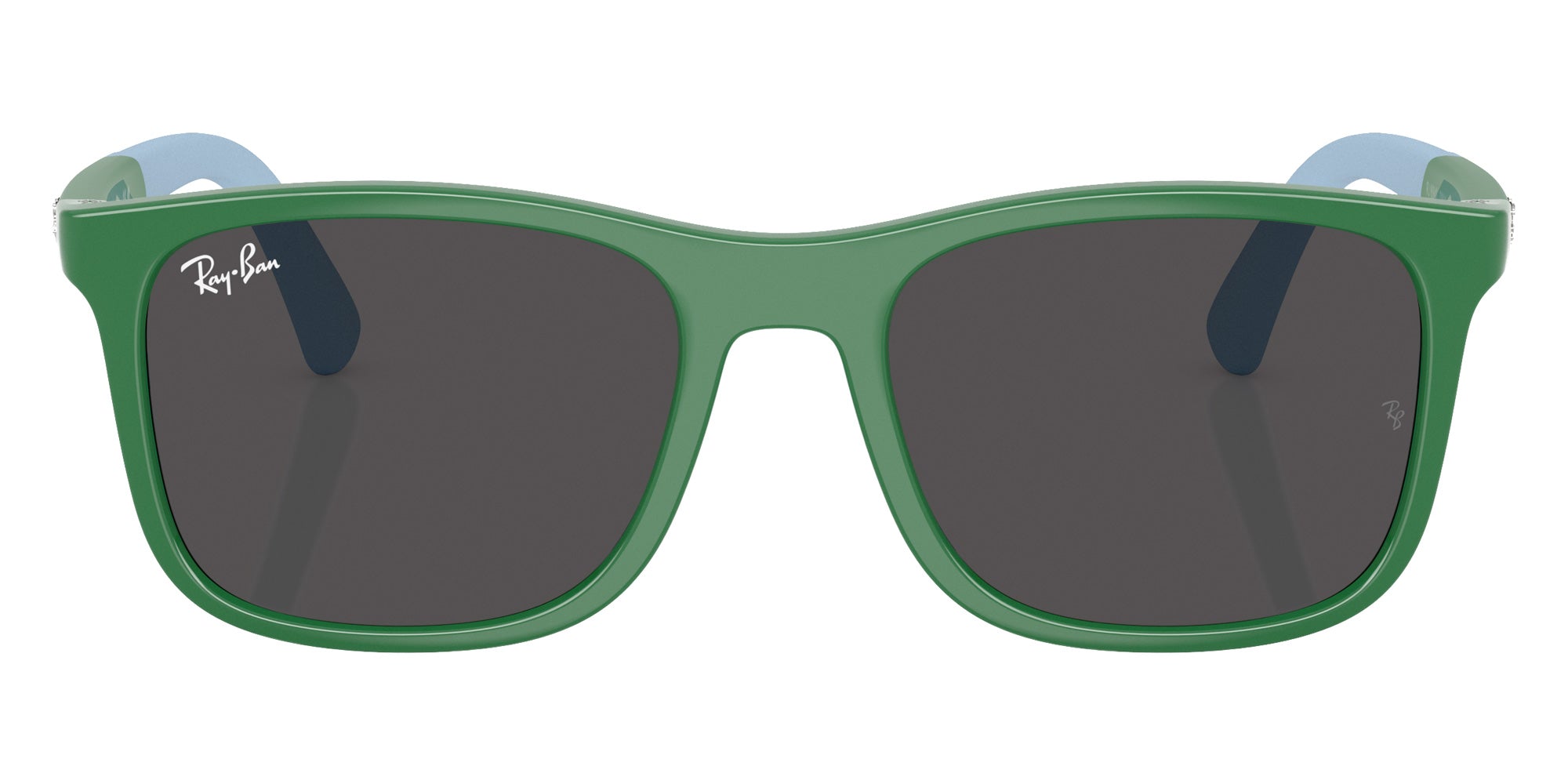Ray-Ban® RJ9084S RJ9084S 718887 47 Sunglasses - Green On Rubber Light Blue