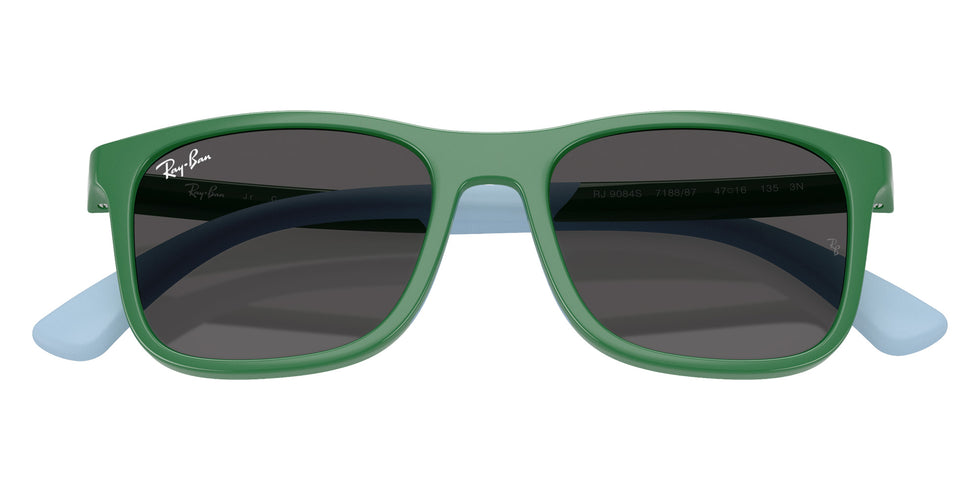 Ray-Ban® RJ9084S RJ9084S 718887 47 Sunglasses - Green On Rubber Light Blue