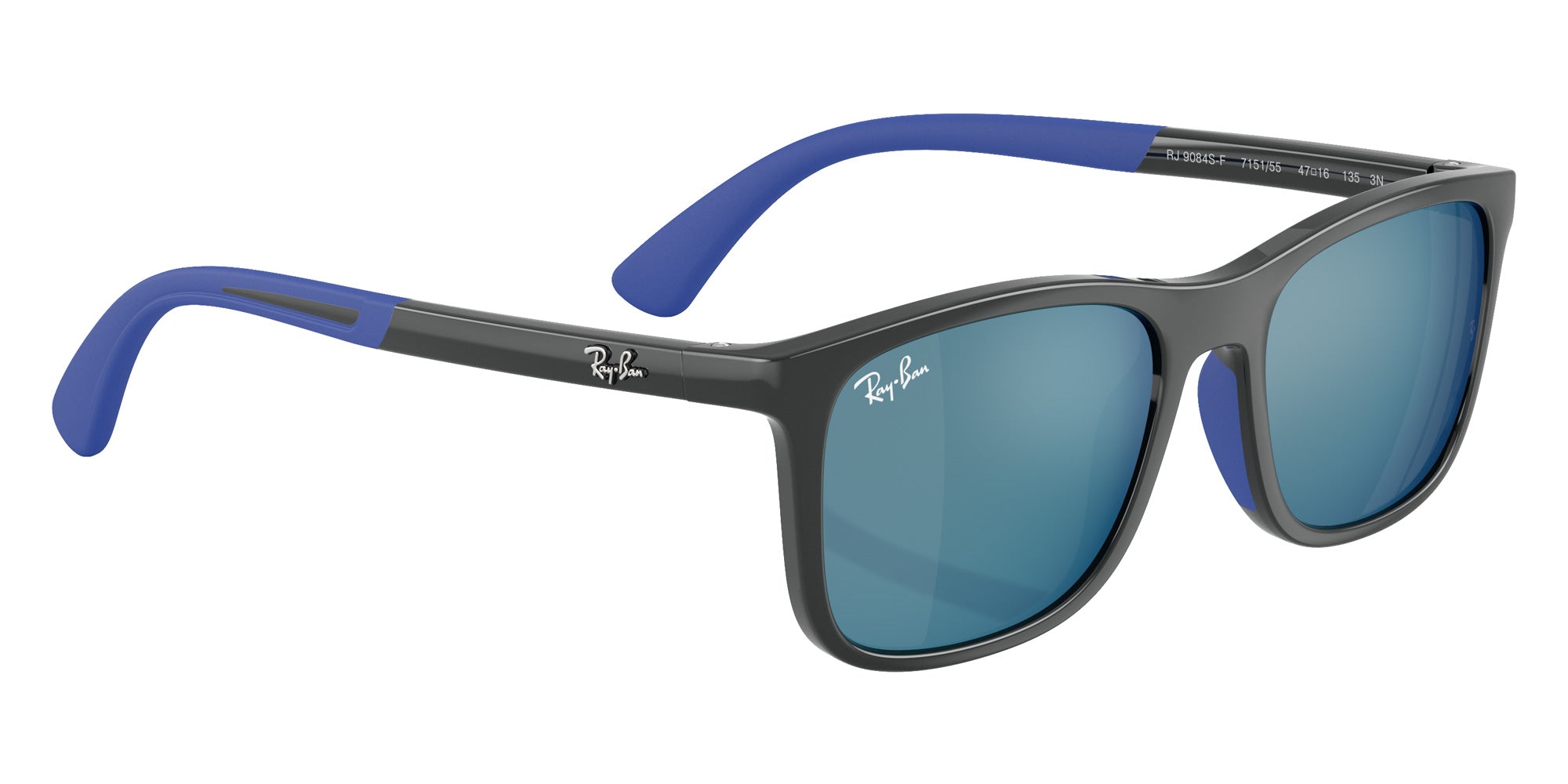 Ray-Ban® RJ9084SF RJ9084SF 715155 47 Sunglasses - Gray On Rubber Blue