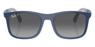 Ray-Ban® RJ9084SF RJ9084SF 7187T3 47 Sunglasses - Blue On Rubber Gray