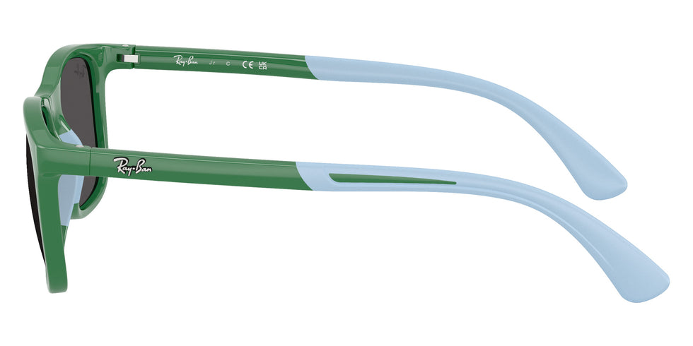 Ray-Ban® RJ9084SF RJ9084SF 718887 47 Sunglasses - Green On Rubber Light Blue