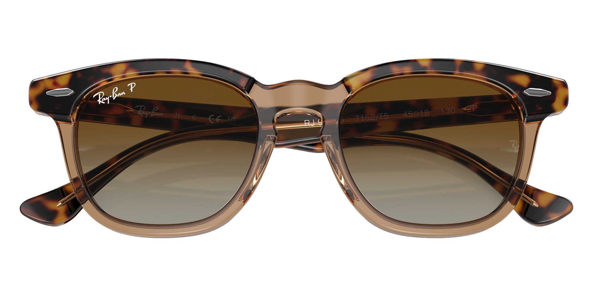 Ray-Ban® RJ9098S RJ9098S 7152T5 45 Sunglasses - Havana On Transparent
