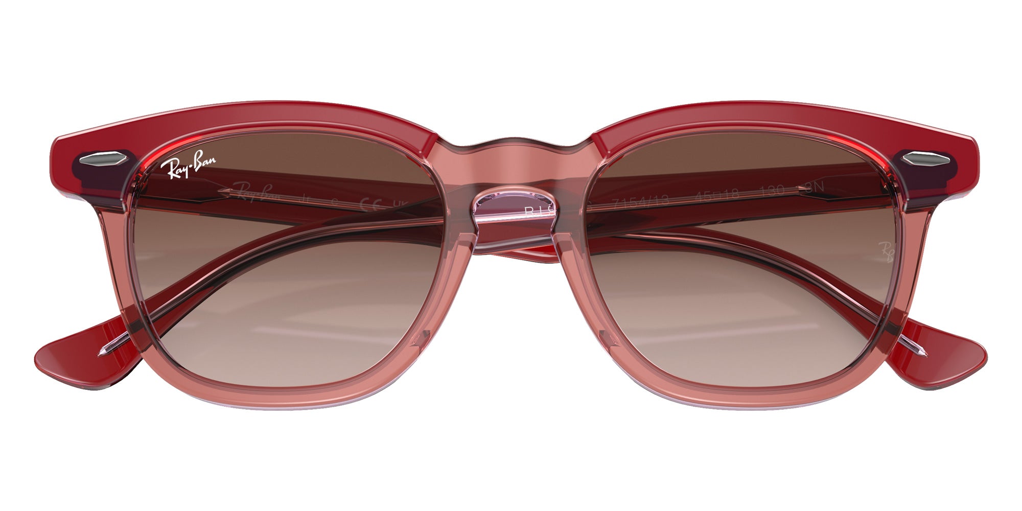 Ray-Ban® RJ9098S RJ9098S 715413 45 Sunglasses - Top Red/Orange/Light Purple
