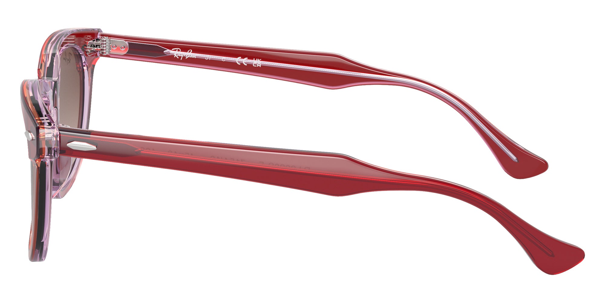 Ray-Ban® RJ9098SF RJ9098SF 715413 47 Sunglasses - Top Red/Orange/Light Purple