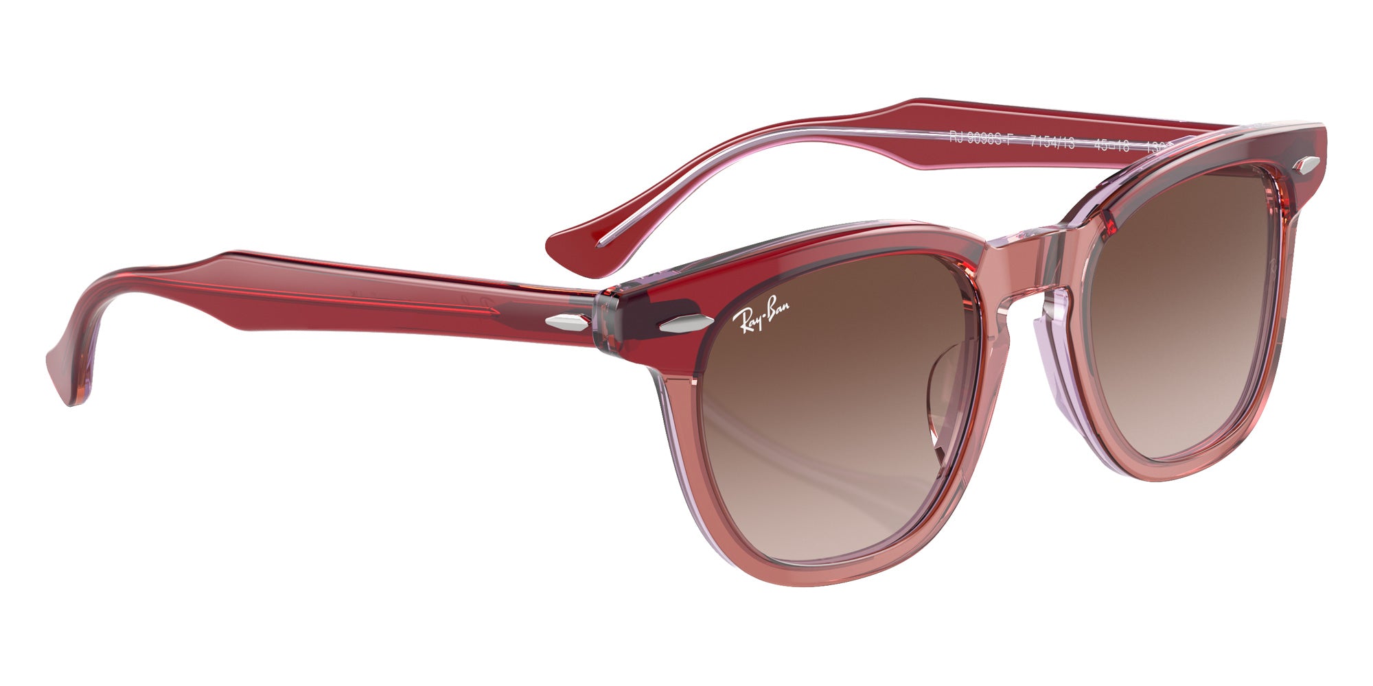 Ray-Ban® RJ9098SF RJ9098SF 715413 47 Sunglasses - Top Red/Orange/Light Purple