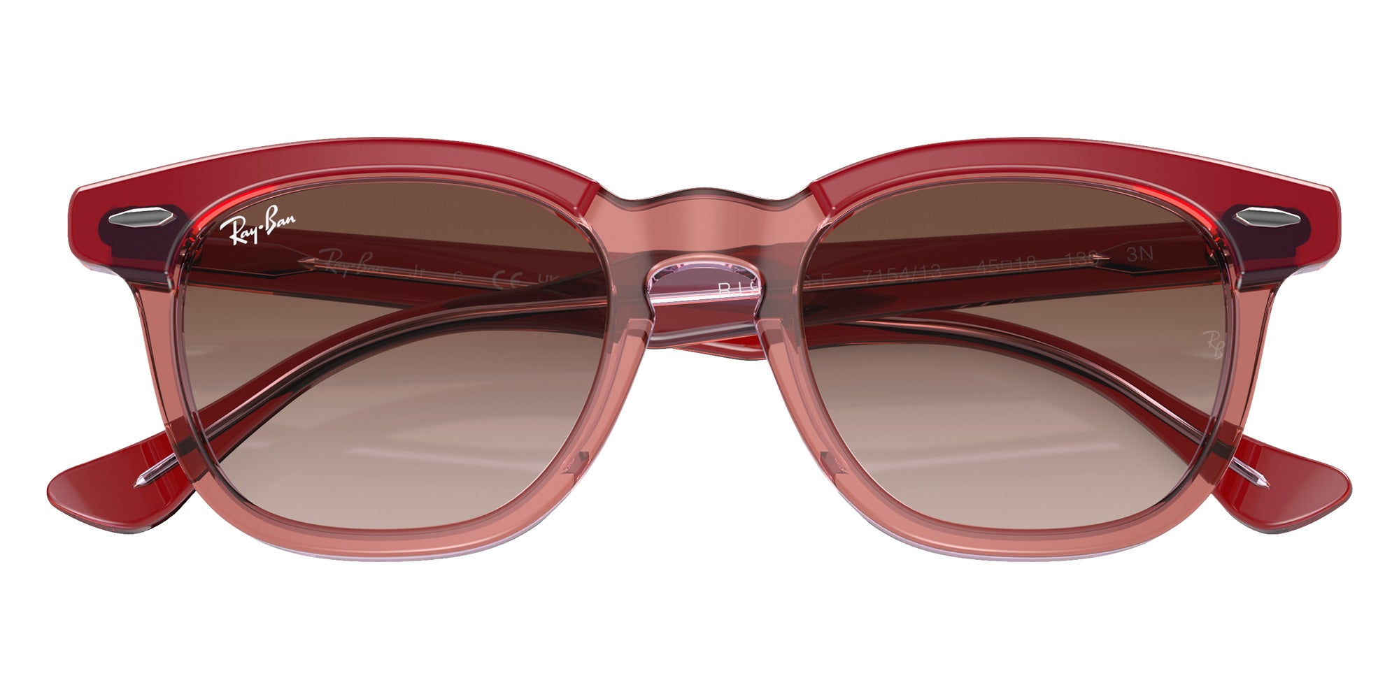 Ray-Ban® RJ9098SF RJ9098SF 715413 47 Sunglasses - Top Red/Orange/Light Purple