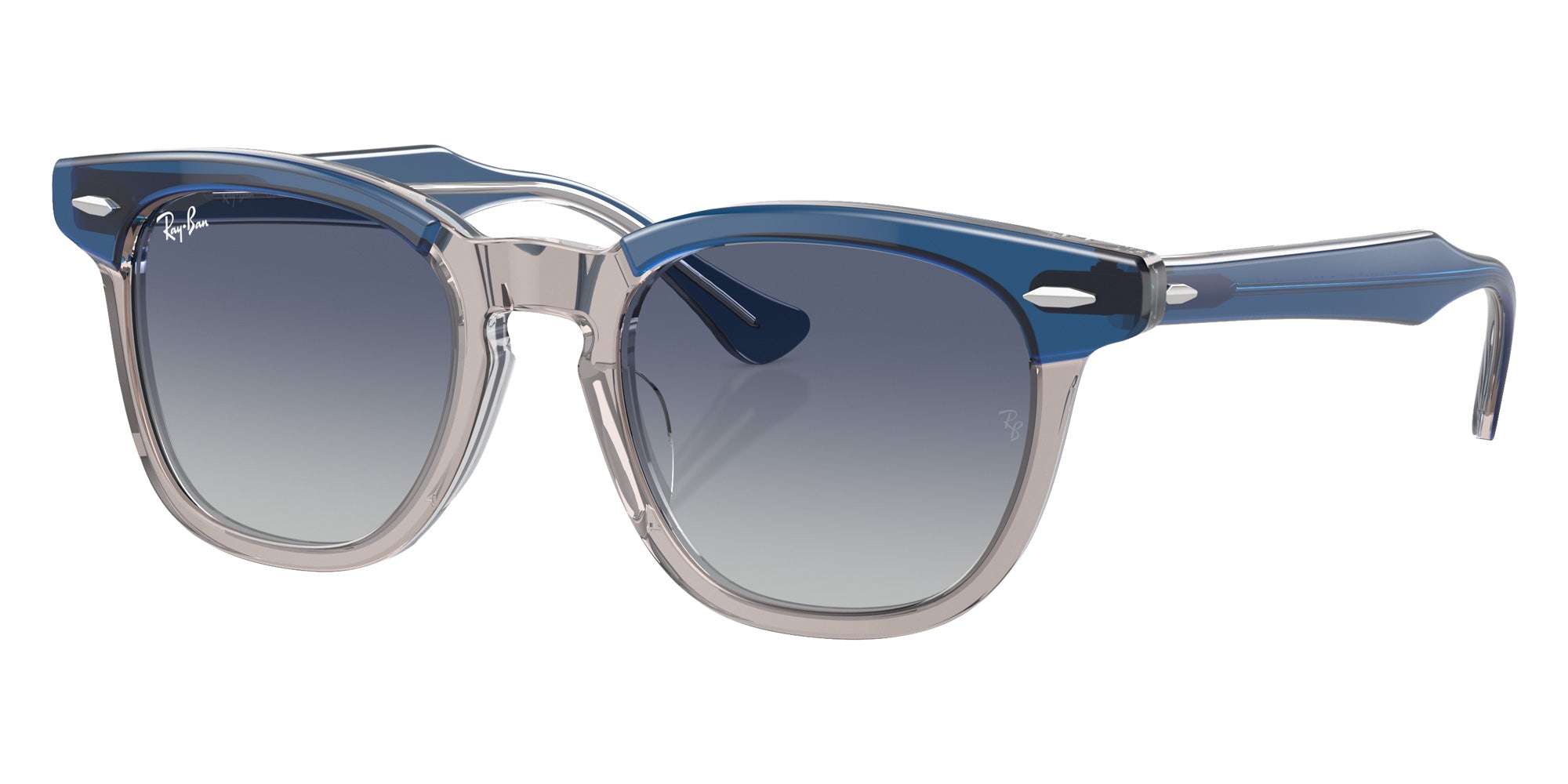 Ray-Ban® RJ9098SF RJ9098SF 71554L 47 Sunglasses - Top Dark Blue/Brown/Light Gray