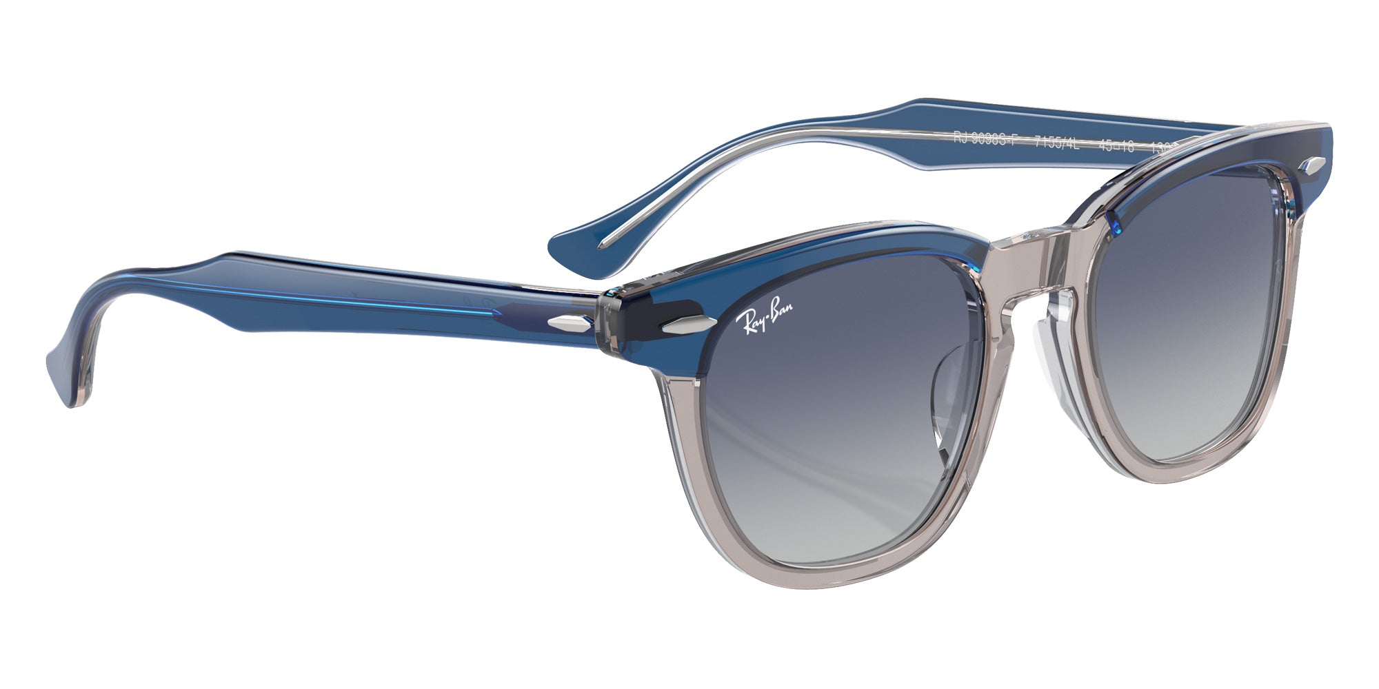 Ray-Ban® RJ9098SF RJ9098SF 71554L 47 Sunglasses - Top Dark Blue/Brown/Light Gray