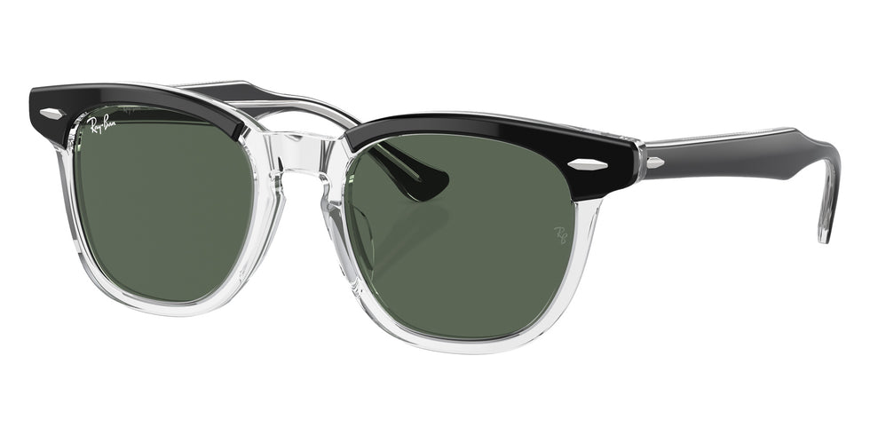 Ray-Ban® RJ9098SF RJ9098SF 715871 47 Sunglasses - Black On Transparent