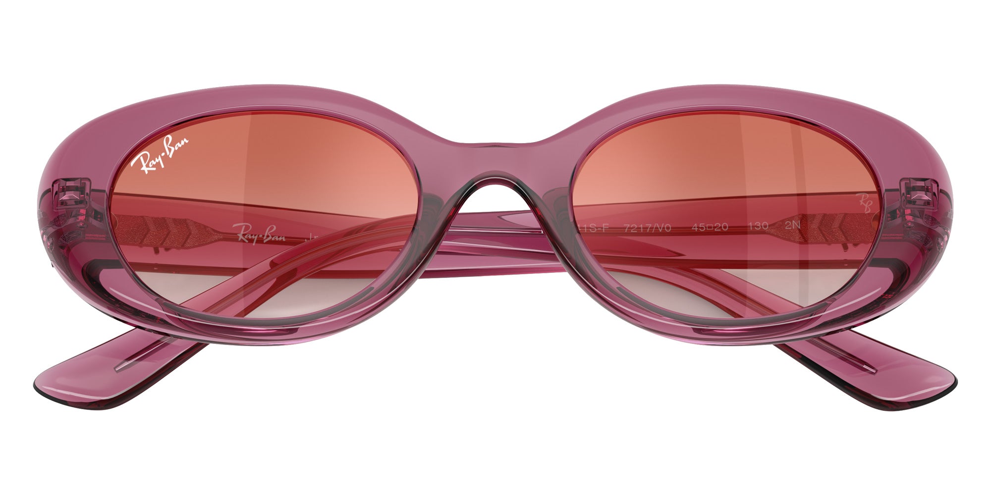 Ray-Ban® RJ9141SF RJ9141SF 7217V0 45 Sunglasses - Transparent Violet