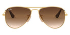 Ray-Ban® Junior Aviator RJ9506S RJ9506S 220/11 52 - Black with Light Gray Gradient Dark Gray lenses Sunglasses