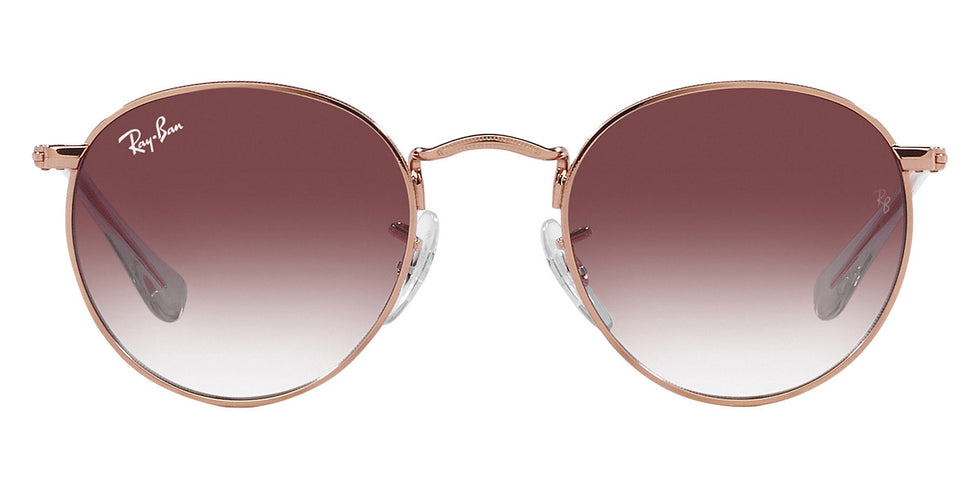 Ray-Ban® Junior Round RJ9547S RJ9547S 291/8H 44 - Rose Gold with Violet lenses Sunglasses