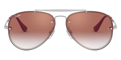 Ray-Ban® JUNIOR AVIATOR 0RJ9548SN RJ9548SN 212/V0 54 - Silver with Red Mirrored Red lenses Sunglasses