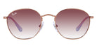 Ray-Ban® Junior Rob RJ9572S RJ9572S 291/8H 48 - Rose Gold with Violet lenses Sunglasses