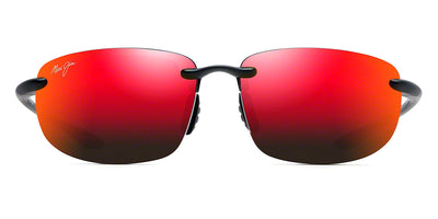 Maui Jim® Ho'Okipa Universal Fit RM407N-2M - Matte Black / HAWAII LAVA™ Sunglasses