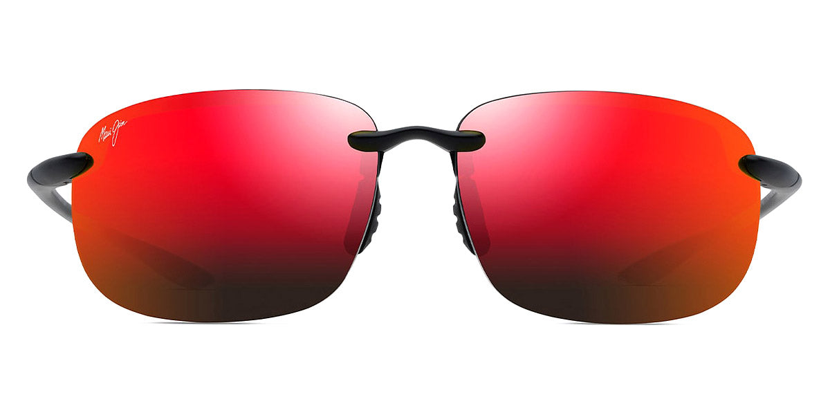 Maui Jim® Ho'Okipa Xlarge RM456-02A - Matte Black / HAWAII LAVA™ Sunglasses