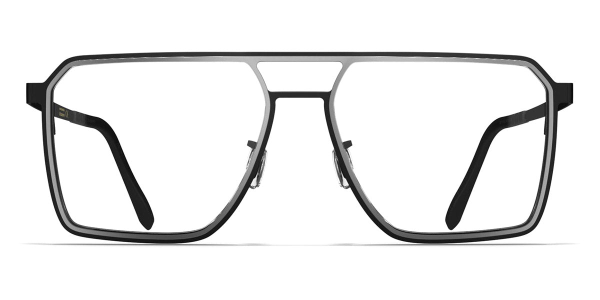 Blackfin® ROCKAWAY BLF Rockaway 1462 56 - Blackfin Black/Satin Silver Eyeglasses