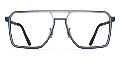 Blackfin® ROCKAWAY BLF Rockaway 1846 56 - Satin Silver/Shadow Dark Blue Eyeglasses