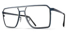Blackfin® ROCKAWAY BLF Rockaway 1846 56 - Satin Silver/Shadow Dark Blue Eyeglasses