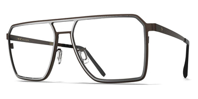 Blackfin® ROCKAWAY BLF Rockaway 1847 56 - Satin Silver/Cordovan Brown Eyeglasses