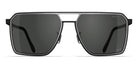 Blackfin® ROCKAWAY BLF Rockaway Sun 1462 56 - Blackfin Black/Satin Silver Sunglasses