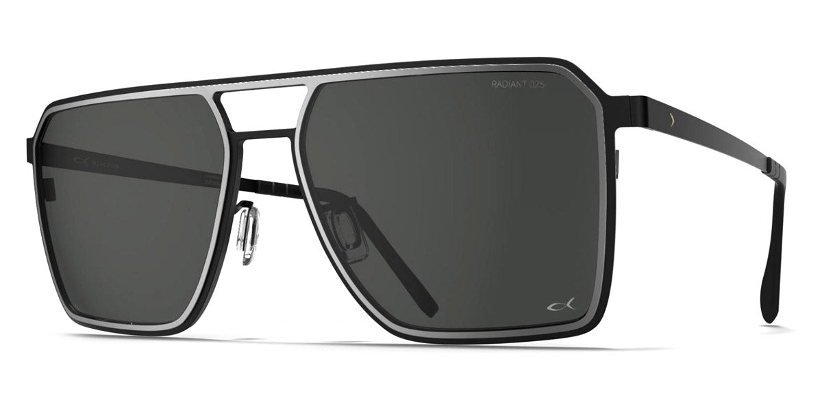 Blackfin® ROCKAWAY BLF Rockaway Sun 1462 56 - Blackfin Black/Satin Silver Sunglasses