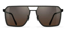 Blackfin® ROCKAWAY BLF Rockaway Sun 1660 56 - Blackfin Black/Satin Silver With Blackfin Airglass™ Lenses Sunglasses